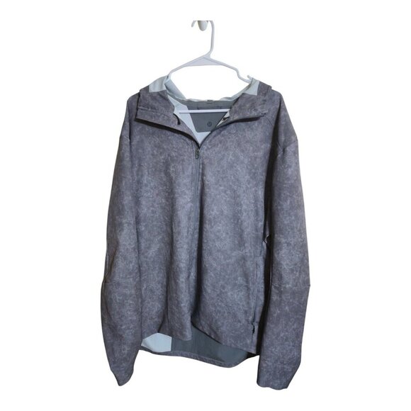 Lululemon Jacket Men 2XL Warp Light Packable Gray Gravel Asphalt Athleisure Gym